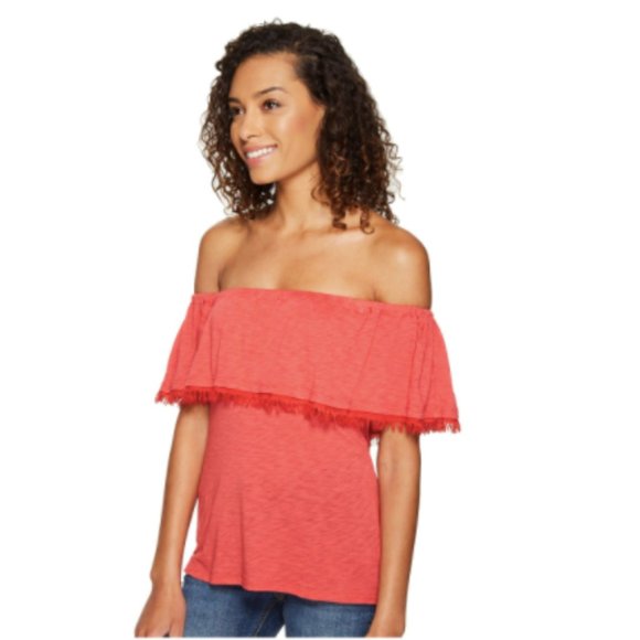 NWT Splendid Senorita Off-Shoulder Top, Sz XL - Picture 6 of 8